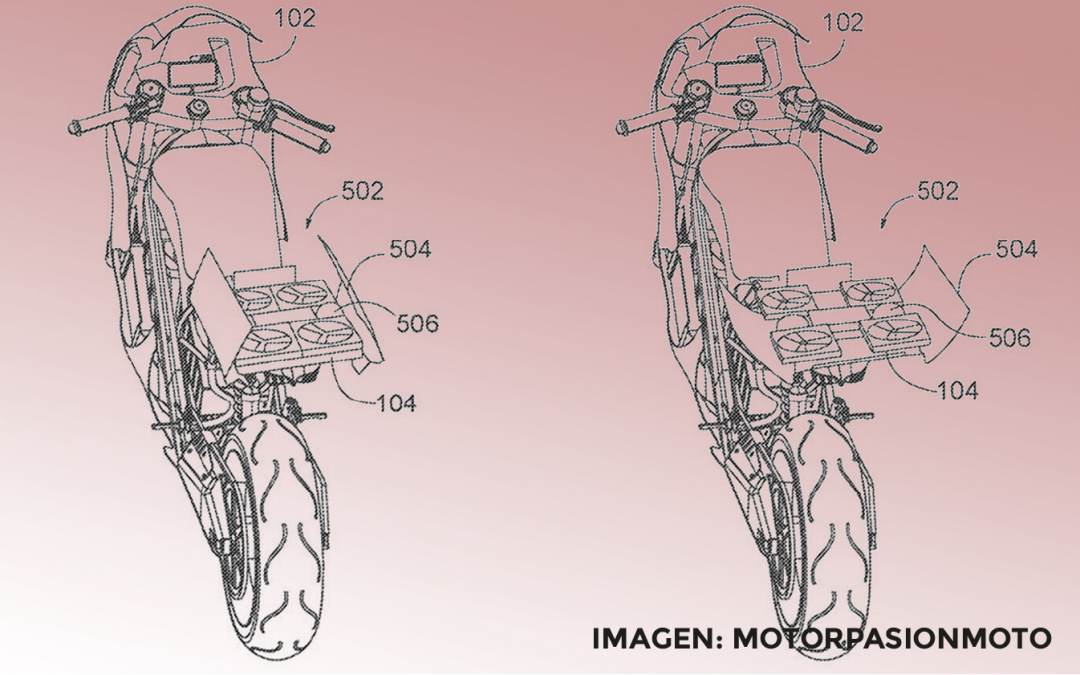 Honda plantea un dron autónomo integrado en sus motos para monitorizar el tráfico, aunque solo es una patente
