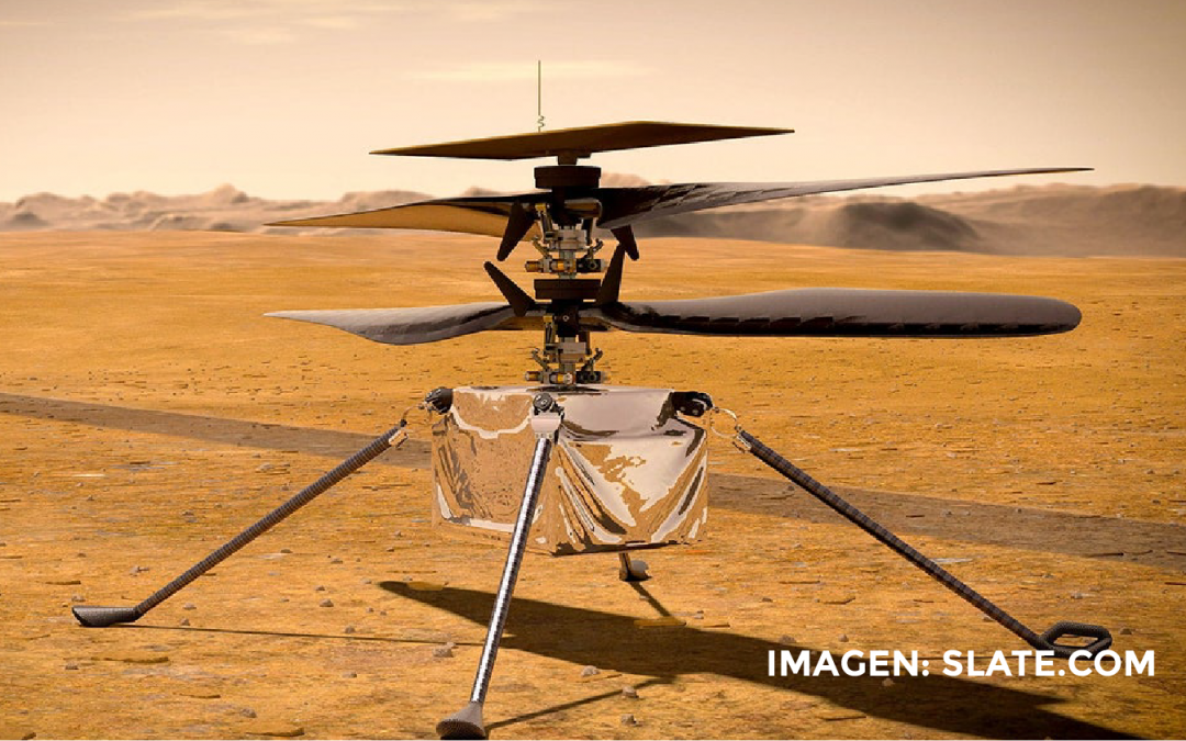Los drones llegan a Marte